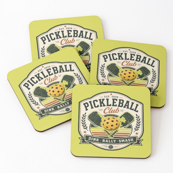 Item preview, Pickleball Vintage Club Badge Retro Paddle Sport Design for Players designed and sold by WORN.THOUGHTS.