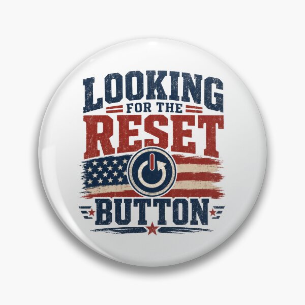 Item preview, Looking for the Reset Button American Flag designed and sold by AntiqueImages.