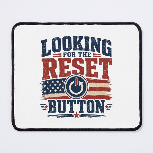 Item preview, Looking for the Reset Button American Flag designed and sold by AntiqueImages.