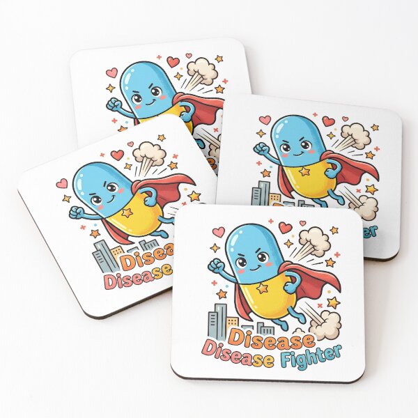 Item preview, Disease Fighter Cute Superhero Pill Capsule Pediatric Nurse Sticker designed and sold by Nurse Craft Studio.