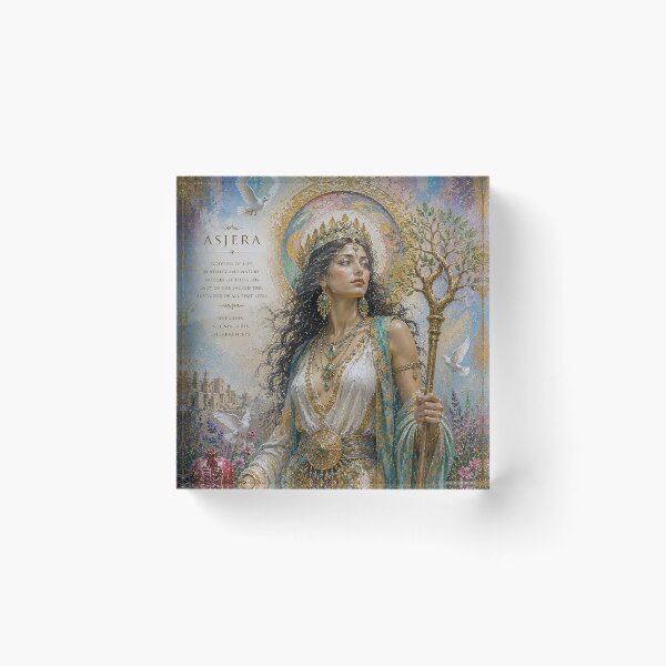 Item preview, Mother Goddess Asjera painting. designed and sold by GalleryKauffeld.