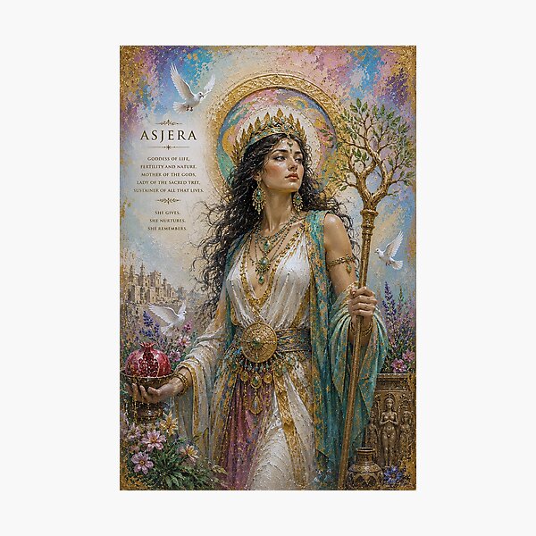 Item preview, Mother Goddess Asjera painting. designed and sold by GalleryKauffeld.