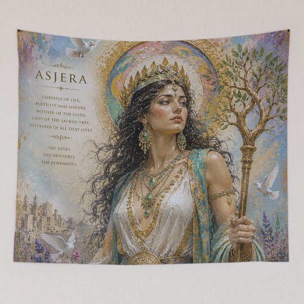 Item preview, Mother Goddess Asjera painting. designed and sold by GalleryKauffeld.