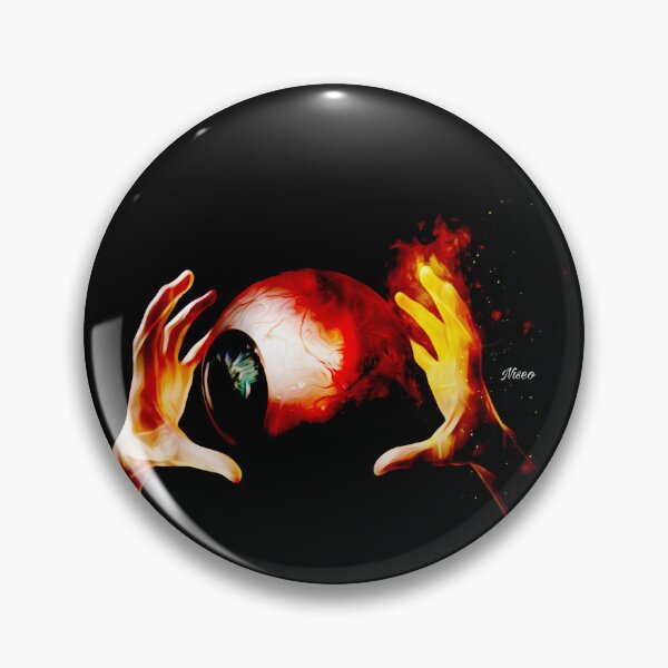 Item preview, Glowing Magic Orb in fiery Hands designed and sold by MapleBloom.