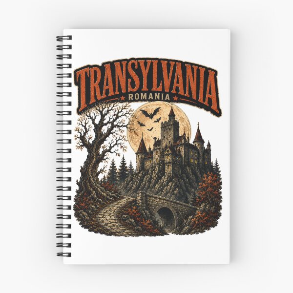 Item preview, Transylvania Romania Vintage Travel Poster | Retro Dracula Castle Halloween Art designed and sold by Rewind Society.