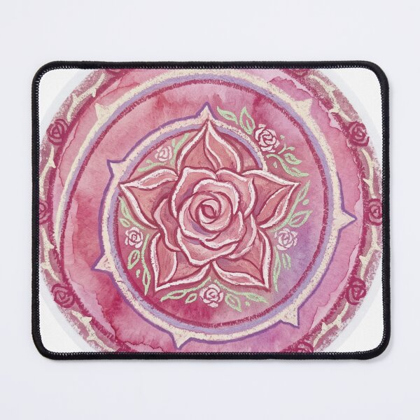 Item preview, Minimalist Watercolor Rose Quartz Shield - Steven Universe Symbol designed and sold by 0Zetgest.