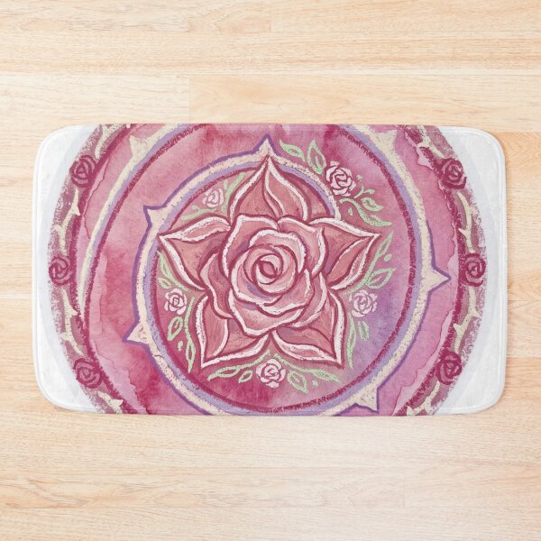 Item preview, Minimalist Watercolor Rose Quartz Shield - Steven Universe Symbol designed and sold by 0Zetgest.