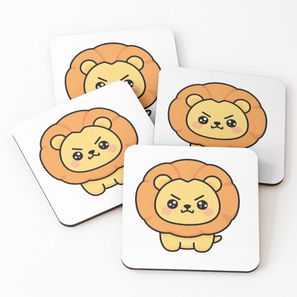Item preview, Cute Angry Kawaii Lion Cartoon | Funny Mad Lion Sticker & Gift Design designed and sold by Rood Art Studio.