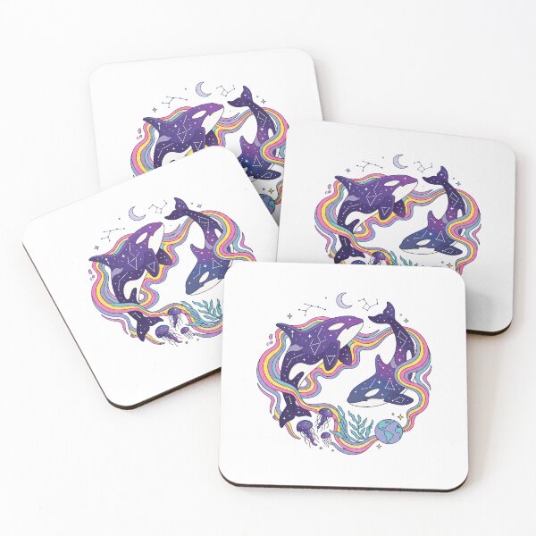 Item preview, Celestial Orca Whales Cosmic Ocean designed and sold by Timegraf.