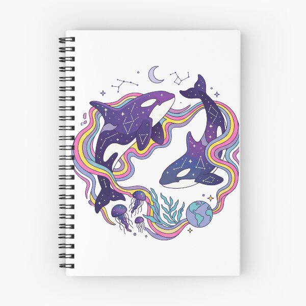 Item preview, Celestial Orca Whales Cosmic Ocean designed and sold by Timegraf.