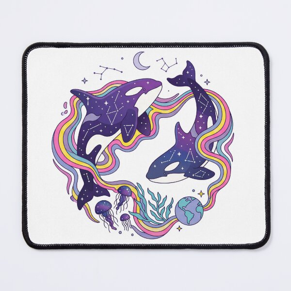 Item preview, Celestial Orca Whales Cosmic Ocean designed and sold by Timegraf.