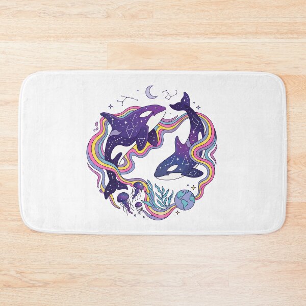 Item preview, Celestial Orca Whales Cosmic Ocean designed and sold by Timegraf.