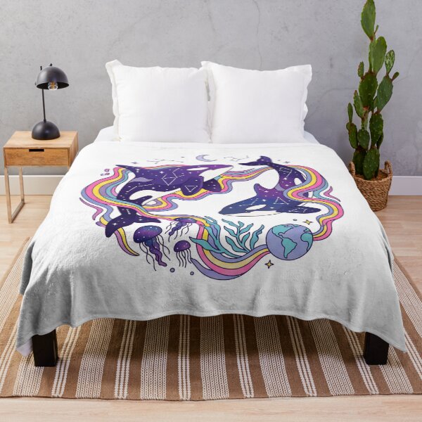 Item preview, Celestial Orca Whales Cosmic Ocean designed and sold by Timegraf.