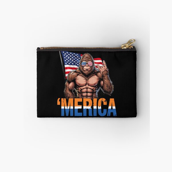 Item preview, 'Merica Bigfoot Muscular Rock On Design v10 designed and sold by DarylWelsh2024.