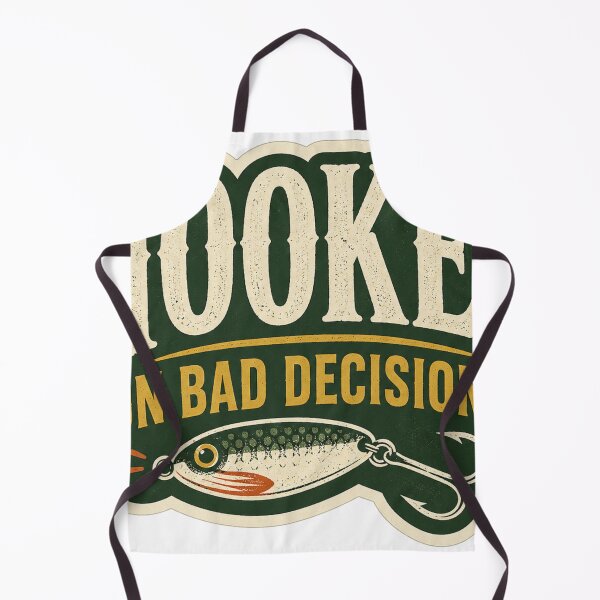 Item preview, Funny Hooked on Bad Decisions Fishing Design designed and sold by OddHobbyClub.