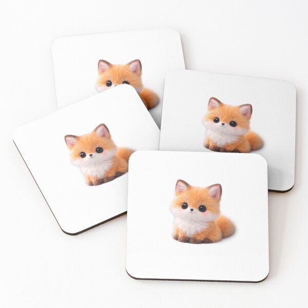 Item preview, Tiny fluffy baby fox ..... designed and sold by Ethanticsticker.