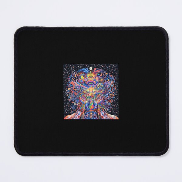 Item preview, Psychedelic Vision All-Seeing Eye & Cosmic Hands Sticker designed and sold by mijaczeek.