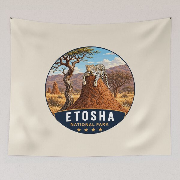Item preview, Etosha National Park, Namibia | African Wildlife Safari Adventure Design designed and sold by Gideon Emmerich.
