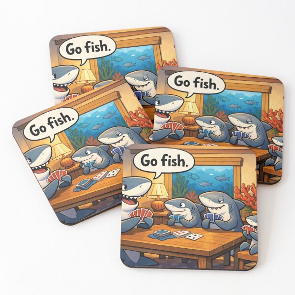 Item preview, Sharks Playing Cards Go Fish designed and sold by Drawn-Measured.