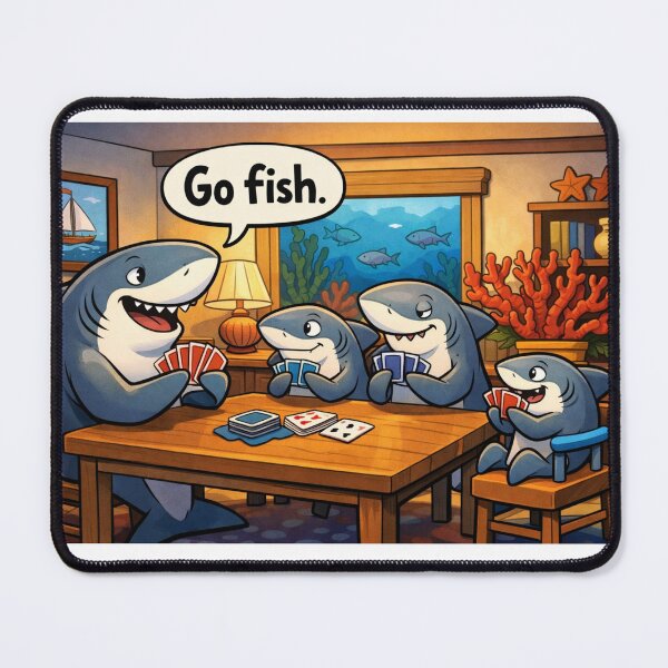 Item preview, Sharks Playing Cards Go Fish designed and sold by Drawn-Measured.