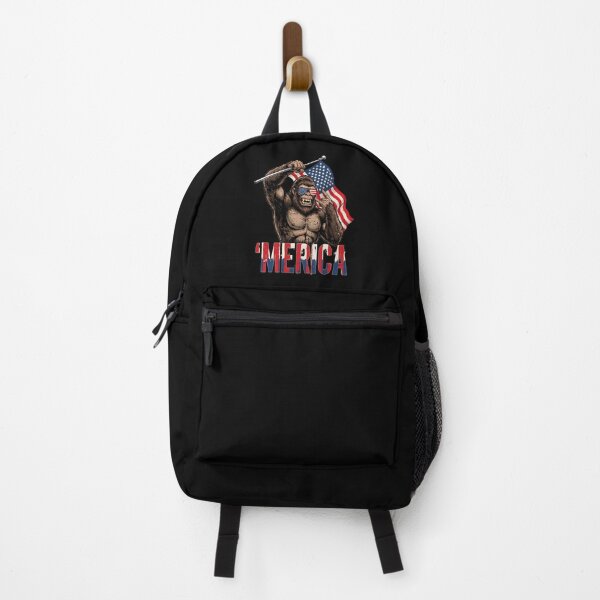 Item preview, 'Merica Bigfoot Muscular Rock On Design v13 designed and sold by DarylWelsh2024.