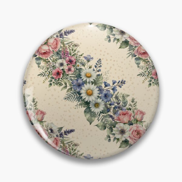 Item preview, Diagonal Watercolor Botanical Floral on Soft Yellow Texture designed and sold by patternarya.