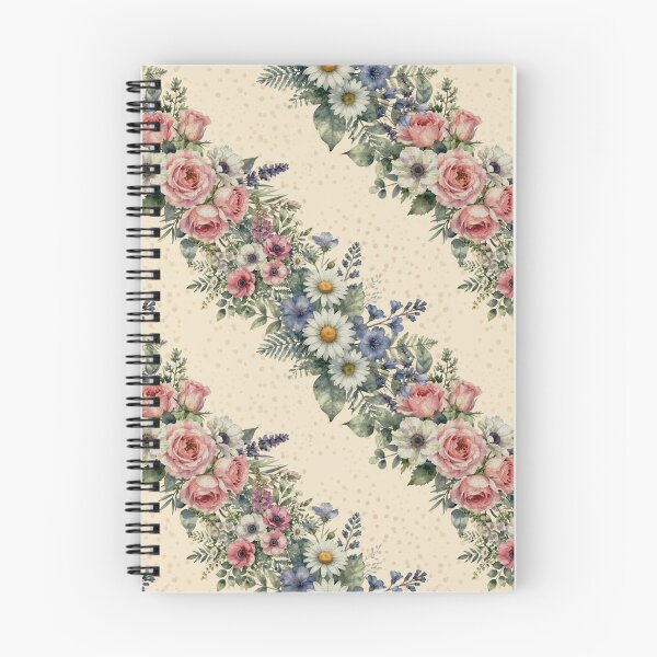 Item preview, Diagonal Watercolor Botanical Floral on Soft Yellow Texture designed and sold by patternarya.