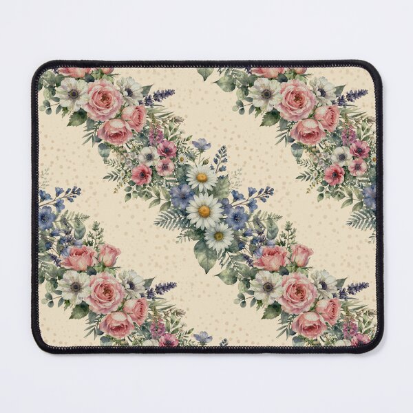 Item preview, Diagonal Watercolor Botanical Floral on Soft Yellow Texture designed and sold by patternarya.