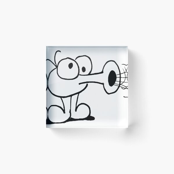 Item preview, Y2K Hand-Drawn Snout Bug - Minimalist Doodle Monster Graphic designed and sold by Kromatik.