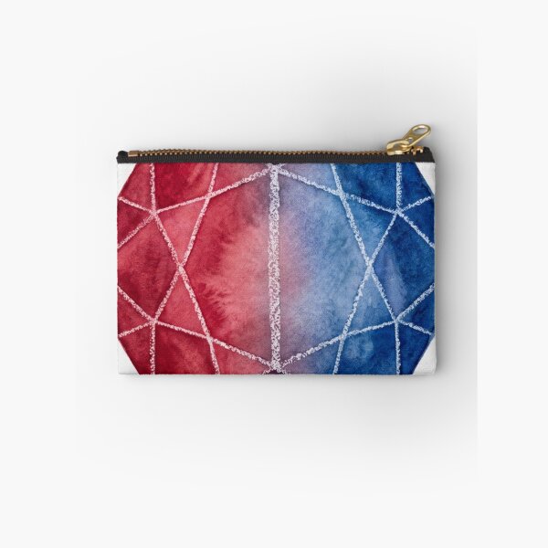 Item preview, Minimalist Watercolor Garnet Gem - Ruby & Sapphire Fusion designed and sold by 0Zetgest.
