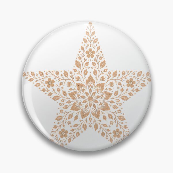 Item preview, Botanical Star | Floral Mandala Line Art Design designed and sold by CalmMandala.