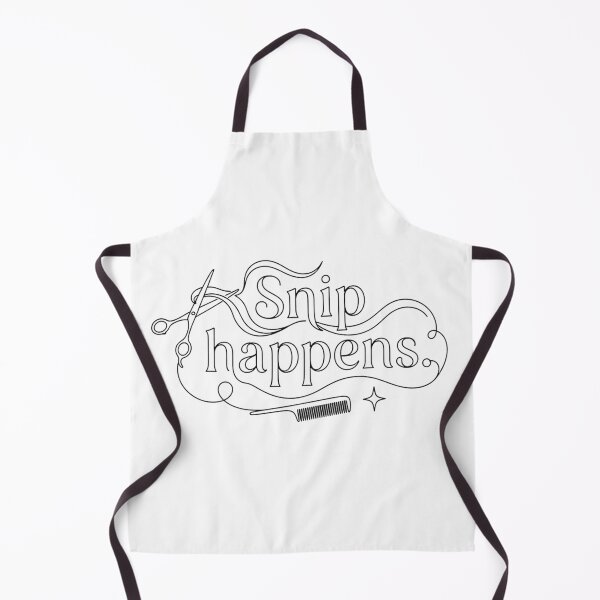 Item preview, Snip Happens Funny Hairdresser Hairstylist Pun Quote designed and sold by Nitta Studio.