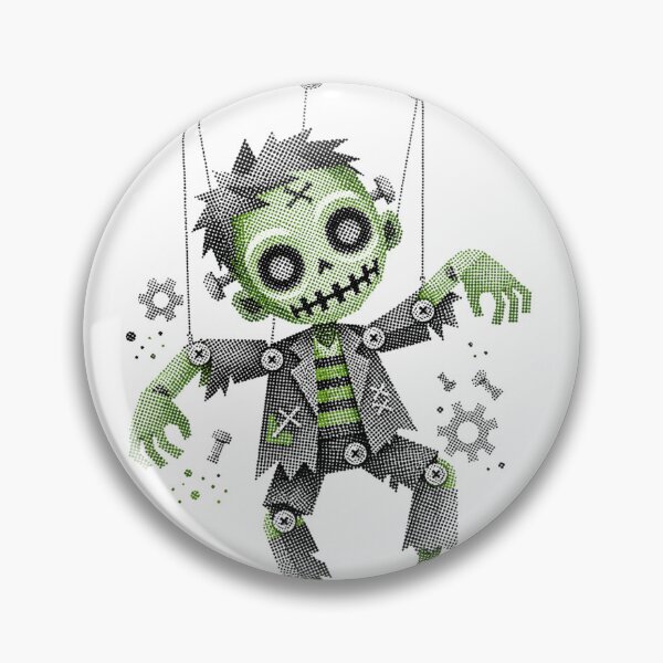 Item preview, Cute Frankenstein Monster Marionette Puppet Halftone designed and sold by xMErCUrY03x.
