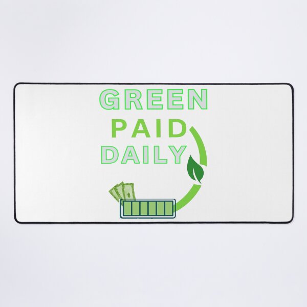 Item preview, Green Paid Daily designed and sold by FiberatWorkTechs.
