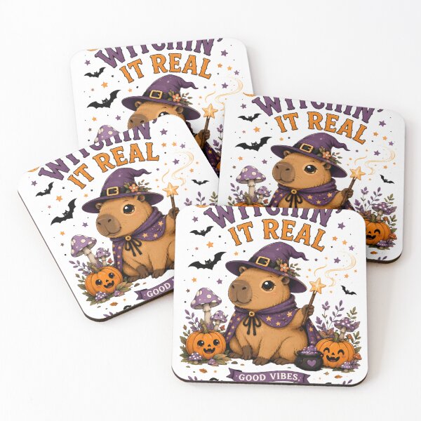 Item preview, Witchin It Real Capybara Halloween designed and sold by M.Store.