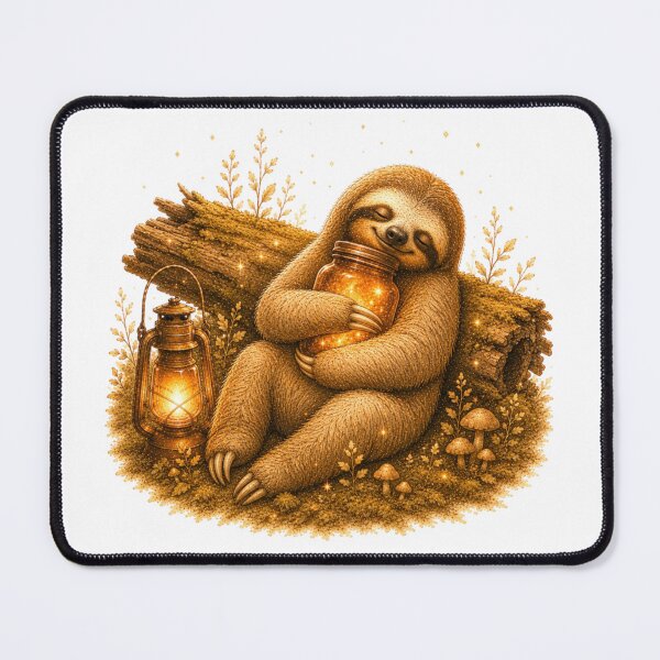 Item preview, Sleepy Sloth Glowing Mason Jar Vintage Nightcore designed and sold by AQUILAKREO.