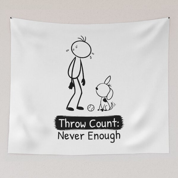 Item preview, Funny Dog Fetch T-Shirt | Throw Count | Dog Owner Shirt | Tennis Ball Dog Gift | Minimalist Pet Lover Tee designed and sold by Pebl-Co.