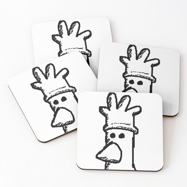Item preview, Y2K Hand-Drawn Featherless Bird - Minimalist Crowned Creature Doodle designed and sold by Kromatik.