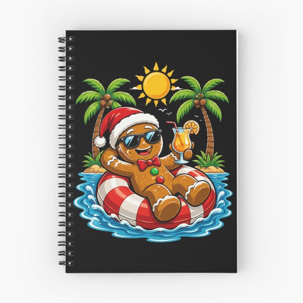 Item preview, Gingerbreadman Christmas in July Summer Pool Beach Vacation Funny designed and sold by OlakunleOloroz.