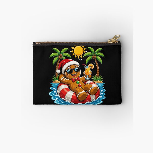 Item preview, Gingerbreadman Christmas in July Summer Pool Beach Vacation Funny designed and sold by OlakunleOloroz.