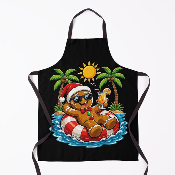 Item preview, Gingerbreadman Christmas in July Summer Pool Beach Vacation Funny designed and sold by OlakunleOloroz.