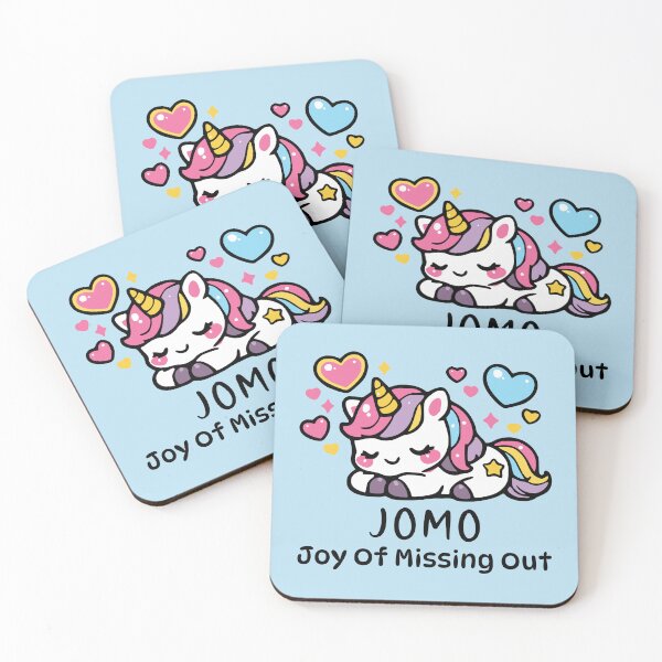 Item preview, Cute Mental Health Joy Of Missing Out Unicorn  designed and sold by humnoo.