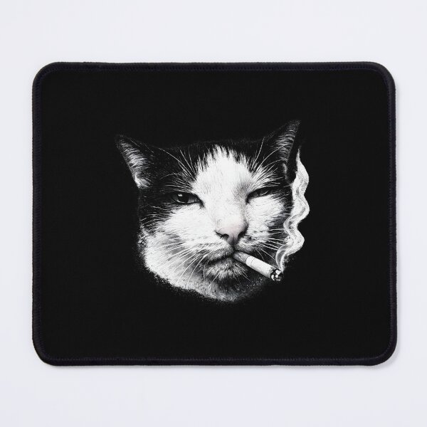 Item preview, Smoking Cat Vintage designed and sold by artCreativeColony.