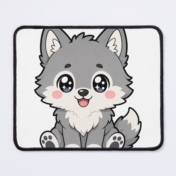 Item preview, Howl Are You Cute Kawaii Wolf designed and sold by BoosterShop.