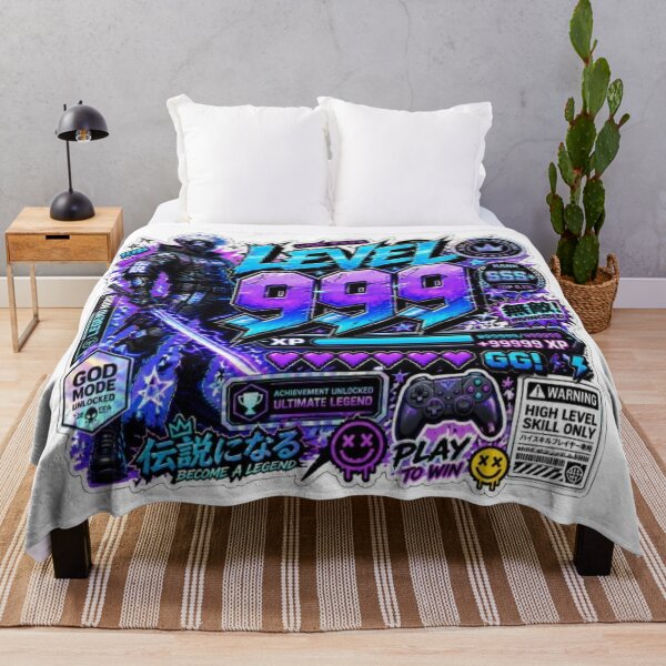 Item preview, LEVEL 999 Gaming Sticker | Neon Cyber Gamer Graphic | Ultimate Esports Streetwear Design designed and sold by Stylestickers55.
