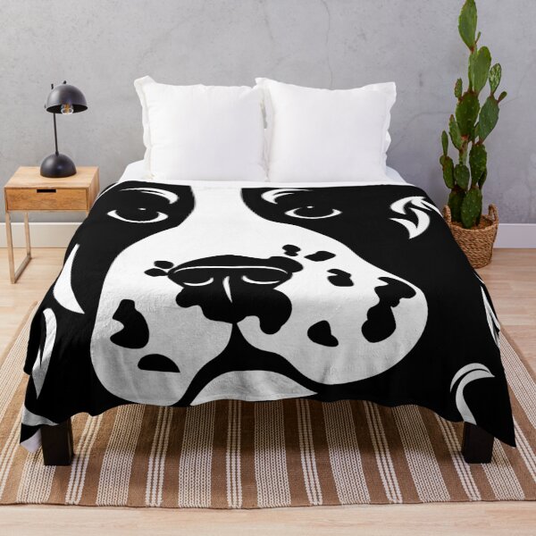 Item preview, Stylized Black and White Spaniel Dog Portrait designed and sold by studioart.