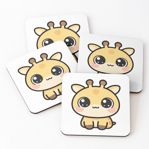 Item preview, Cute Innocent Kawaii Giraffe Cartoon | Adorable Giraffe Sticker & Gift Design designed and sold by Rood Art Studio.