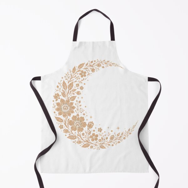 Item preview, Botanical Crescent Moon | Floral Celestial Line Art Design designed and sold by CalmMandala.
