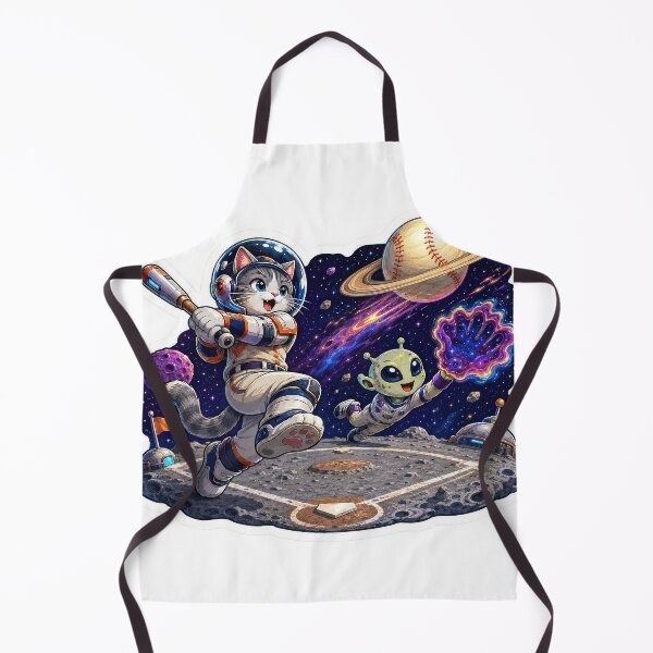 Item preview, Space Cat Alien Baseball Sticker designed and sold by Grafititee.