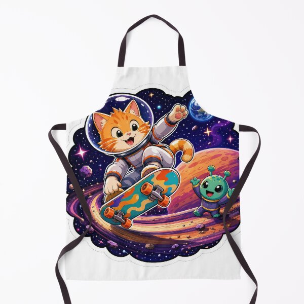 Item preview, Space Cat Alien Baseball Sticker designed and sold by Grafititee.